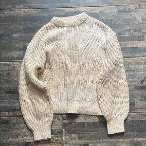 a new day Textured Beige Sweater